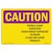 Signmission OSHA RADIATION Sign, Visible Laser Radiation Avoid, 10in X 7in Rigid Plastic, 7" H, 10" W, Landscape OS-CR-P-710-L-10216 - alternate 1